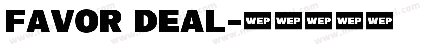 Favor Deal字体转换